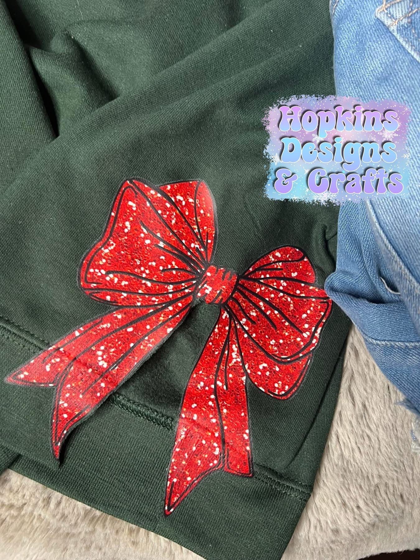 Christmas Tree Sweatshirts w/Bows