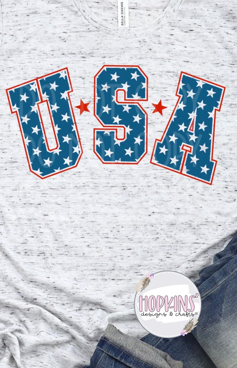 USA Puff Print Shirt