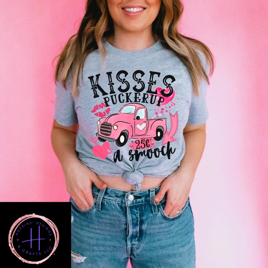 Kisses Pink Truck Shirt