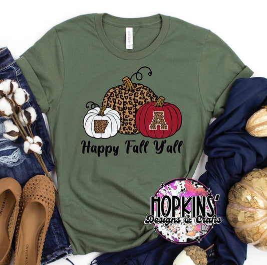 Arkansas Happy Fall Y’all Shirt