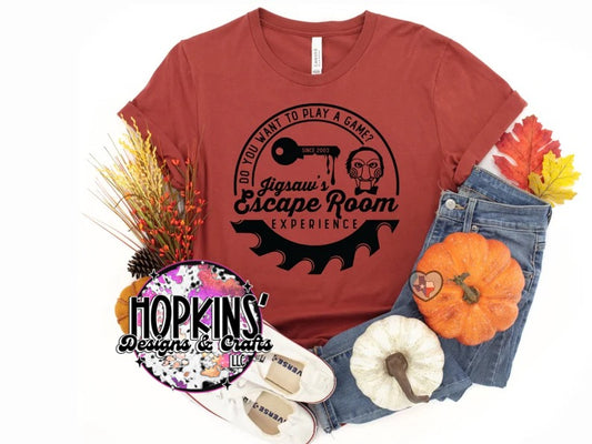 Jigsaw Escape Room Shirt